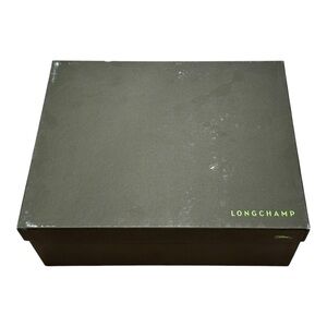 Longchamp Designer Shoe Box | Dark Green Storage Box | 10x12x4.5”